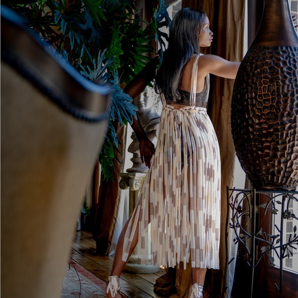 Handmade Macramé Dress GoodVibeGoda Original Piece - Picture 11 of 16